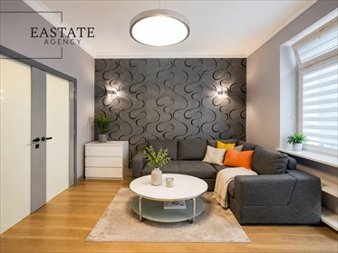 Nowoczesny apartament 48 m² z balkonem i widokiem na centrum Warszawy mieszkanie Warszawa, Śródmieście, Widok