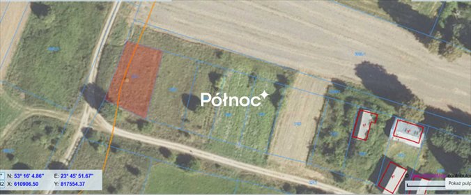 działka na sprzedaż 1112m2 działka Krynki