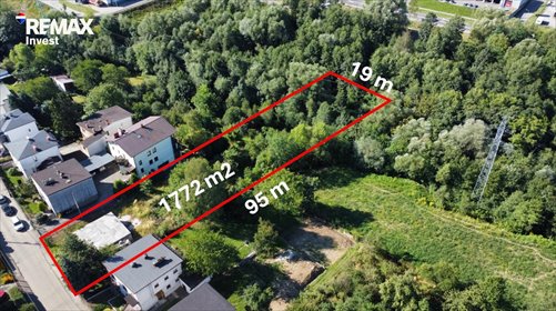 Działka inwestycyjna z WZ i rozpoczętą budową zapraszam działka Bielsko-Biała, Wodna