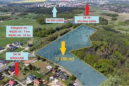 działka na sprzedaż 72180m2 działka Osiek