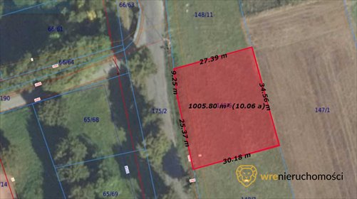 działka na sprzedaż 1000m2 działka Cieśle