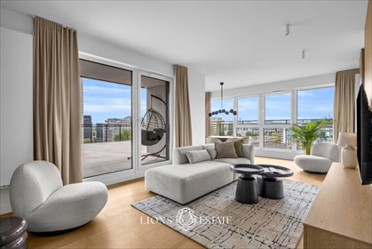 Nowoczesny apartament 115 m² z tarasem w Mokotowie. mieszkanie Warszawa, Mokotów Służewiec, Domaniewska