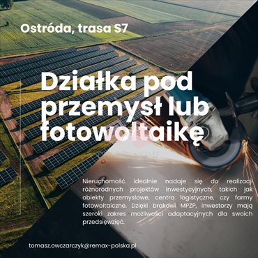 działka na sprzedaż 101933m2 działka Ostróda, Demokracji