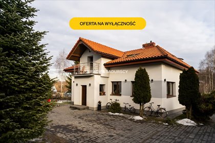 Przestronny dom 260 m² z piwnicą, spokojna okolica dom Myślenice, Krzyszkowice