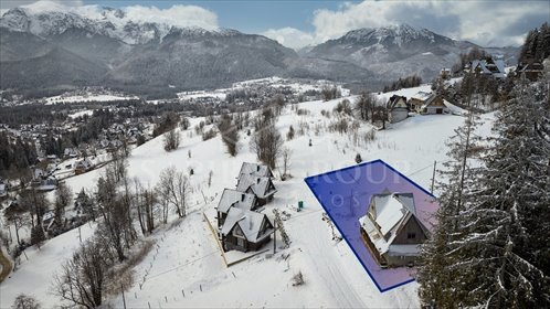 Do sprzedania działka 2253 m² z panoramicznym widokiem na Tatry działka Kościelisko