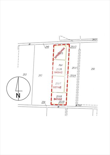 działka na sprzedaż 940m2 działka Jurowce