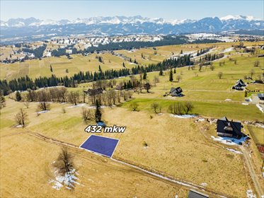 Działka budowlana z widokiem na Tatry, 432 m², warunki zabudowy działka Tatrzański