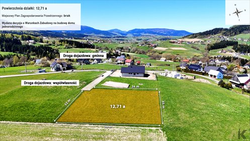 Działka 1271 m2 z warunkami zabudowy i inwestycyjnym potencjałem działka Siekierczyna