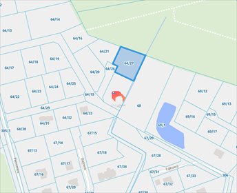 Działka budowlana 1299 m² w Dąbrowie Chełmińskiej działka Dąbrowa Chełmińska, Łąkowa