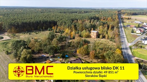 działka na sprzedaż 49851m2 działka Sieraków Śląski, Oleska