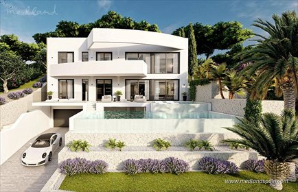 Luksusowa vila 4 sypialnie, basen i panoramiczne widoki dom Altea