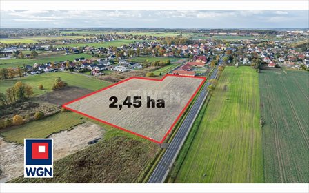 działka na sprzedaż 24500m2 działka Kruszyn, Główna