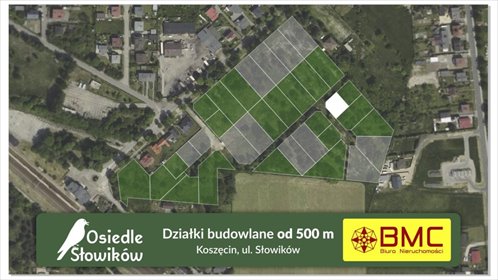 działka na sprzedaż 500m2 działka Koszęcin, Słowików