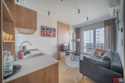 Nowoczesne 37m² z balkonem (wysoki standard, gotowe) mieszkanie Warszawa, Mokotów Sielce, Stanisława Kierbedzia