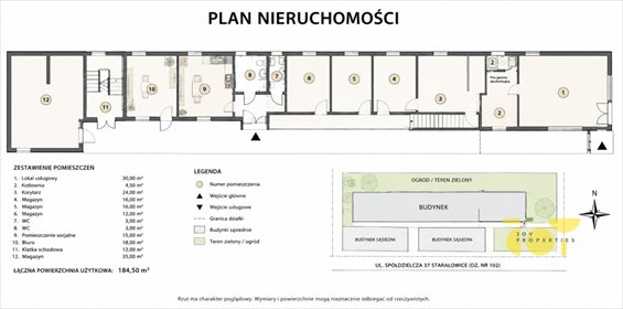 Lokal użytkowy 171 m² z funkcją mieszkalną, gotowy do działalności lokal użytkowy Starachowice