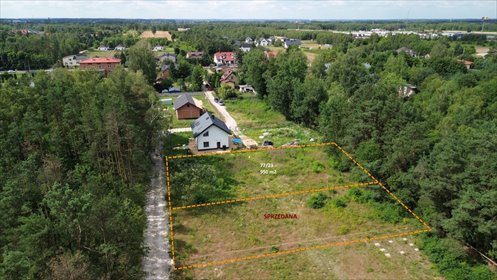 Uzbrojona działka z projektem domu w Łodzi – 950 m² działka Łódź, Kolumny