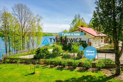 Dom nad jeziorem z widokiem i dostępem do wody dom Borzestowska Huta, Łączyńska Huta