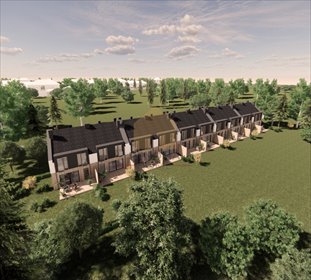 Nowoczesny dom szeregowy z ogrodem i garażem w Maślicach dom Wrocław, Maślice