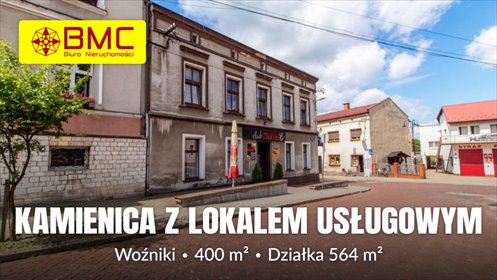 Kamienica z XIX w, lokal i mieszkanie, Rynek (Woźniki) lokal użytkowy Woźniki, Rynek