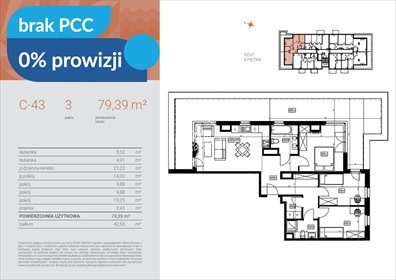 Nowoczesne 4-pokojowe mieszkanie z balkonem nad Kanałem Bydgoskim mieszkanie Bydgoszcz, Czyżkówko, Flisacka
