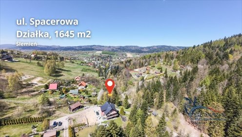 Działka budowlana 1645 m² w spokojnym Ślemieniu - zapraszam działka Las