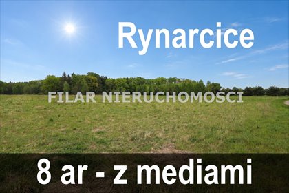 Działka w Rynarcicach z mediami, las, asfalt, 8 ar działka Rynarcice