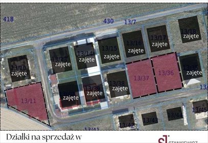 działka na sprzedaż 693m2 działka Gołanice, Wierzbowa