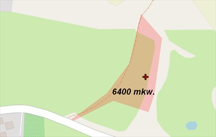 Działka siedliskowa 6400 m² z widokiem na Wartę działka Górki