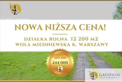 Działka budowlana na sprzedaż Wola Miedniewska 12 200m2 Foto 1