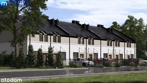 Nowoczesny segment 90 m2 z poddaszem, garażem i świetną lokalizacją dom Grodzisk Mazowiecki