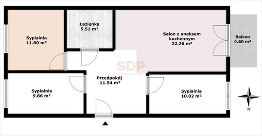 mieszkanie na sprzedaż 71m2 mieszkanie Wrocław, Krzyki, Klecina, Zabrodzka