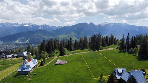 działka na sprzedaż Zakopane 4437 m2