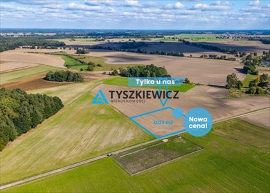 działka na sprzedaż 3019m2 działka Dąbrowa Człuchowska
