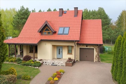 Dom 169 m2 w spokojnej okolicy z kominkiem i garażem dom Ostrów Mazowiecka, Bażantowa