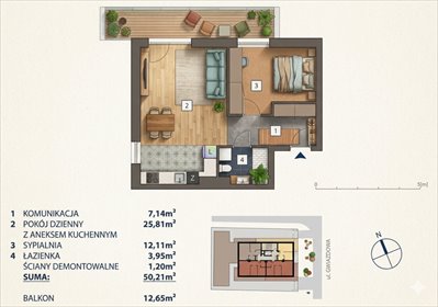 Zapraszam do nowoczesnego apartamentu z dużym balkonem na Polesiu mieszkanie Łódź, Polesie, Gwiazdowa