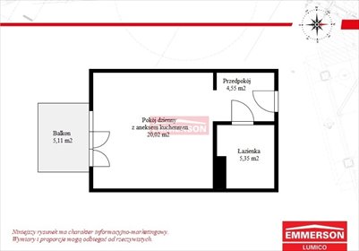 Ekskluzywne 29,96 m2 w sercu Krakowa z widokiem na Ogród Botaniczny mieszkanie Kraków, Śródmieście