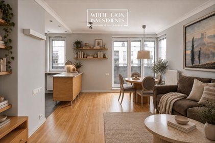 Mieszkanie 58 m² z 2 balkonami i panoramicznym widokiem mieszkanie Warszawa, Mokotów, Rajska