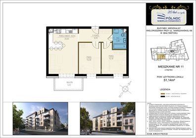 mieszkanie na sprzedaż 51m2 mieszkanie Białystok, Centrum, Warszawska