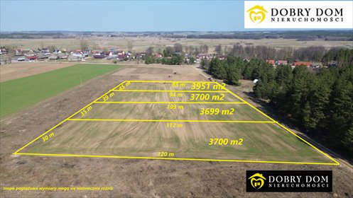 działka na sprzedaż 3699m2 działka Samułki Małe