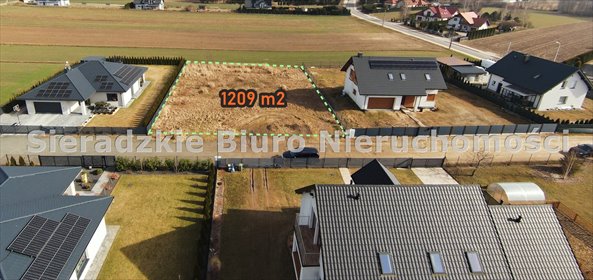 Sprzedam działkę 1209 m² w Sieradzu z pełnym uzbrojeniem działka Sieradz