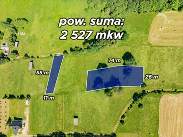 Zapraszam do zakupu działek rolnych 2527 m² w Brzegach działka Brzegi