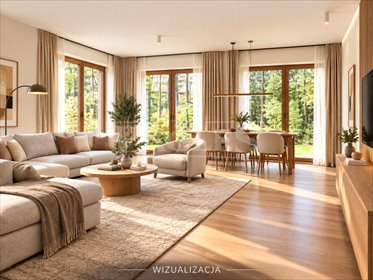 Nowoczesny dom 141 m² z garażem - otulina lasu w Serocku dom Serock, Leśna