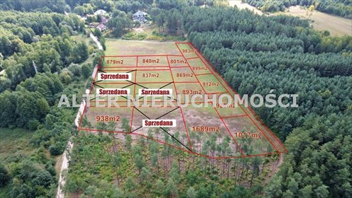 działka na sprzedaż 801m2 działka Klepacze