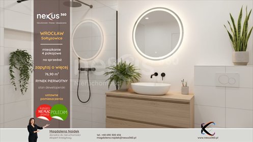 mieszkanie na sprzedaż 77m2 mieszkanie Wrocław, Sołtysowice, Sołtysowice, Lothara Herbsta