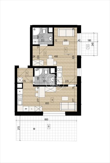 mieszkanie na sprzedaż 49m2 mieszkanie Bydgoszcz, Okole, Grunwaldzka