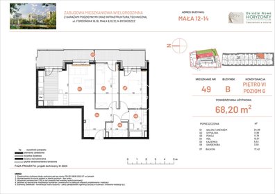 mieszkanie na sprzedaż 68m2 mieszkanie Bydgoszcz, Fordońska