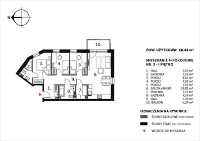 mieszkanie na sprzedaż 68m2 mieszkanie Warszawa, Praga-Południe, Gocławek, Koprzywiańska