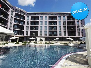 Luksusowy 28m² apartament blisko plaży Cacao Beach polecam mieszkanie Słoneczny Brzeg, RAINBOW 3