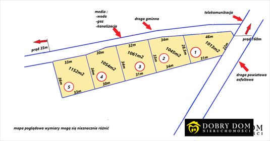 działka na sprzedaż 1013m2 działka Turośń Kościelna