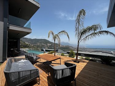 Wille z panoramicznym widokiem na morze i miasto dom Alanya, Tepe, Alanya, Antalya